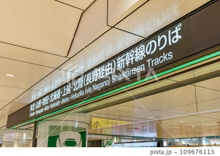 【交通イメージ】駅案内看板(東京駅) 【交通イメージ】駅案内看板(東京駅) 109676113