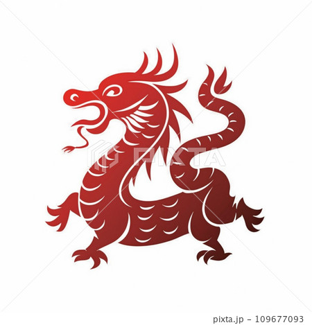 Red Dragon Vector Designのイラスト素材 [109677093] - PIXTA