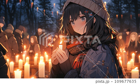 冬夜のキャンドルライト 冬夜のキャンドルライト 109677635