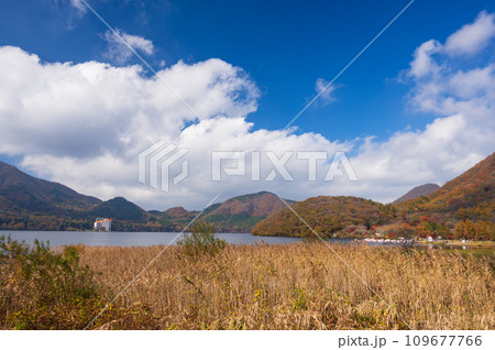 秋の榛名湖 榛名湖畔の風景 秋の榛名湖 榛名湖畔の風景 109677766