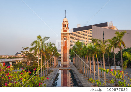 The Clock Tower on the southern shore of Tsim Sha Tsui, Kowloon, Hong Kong, China 109677886
