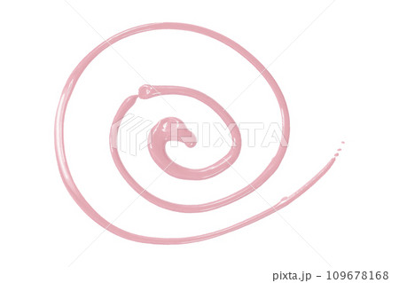 pink watercolor painted zigzag lines isolated on white background. pink watercolor painted zigzag lines isolated on white background. 109678168