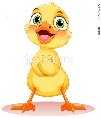 Adorable Little Duck Isolated Adorable Little Duck Isolated 109678265