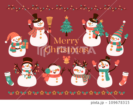 クリスマスタイム スノーフレーク 雪片 109678315