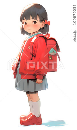 リュックを背負った子供 リュックを背負った子供 109679053