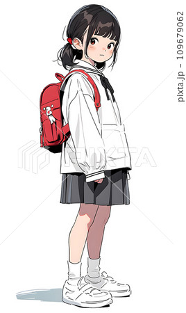 リュックを背負った子供 リュックを背負った子供 109679062