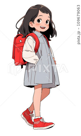 リュックを背負った子供 109679063
