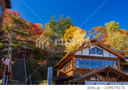 草津温泉の秋 光泉寺の紅葉 御座之湯 草津温泉の秋 光泉寺の紅葉 御座之湯 109679278