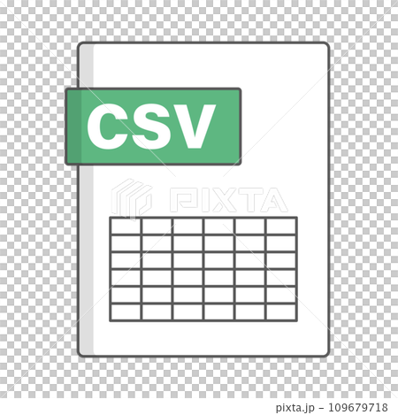 CSVのファイル CSVのファイル 109679718