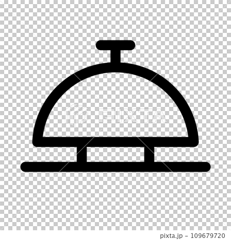 Simple call bell icon. Desk bell icon. vector. 109679720