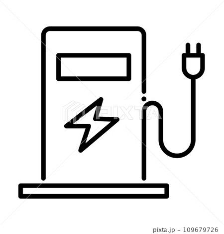 EV充電ステーションのアイコン。ベクター。 EV充電ステーションのアイコン。ベクター。 109679726