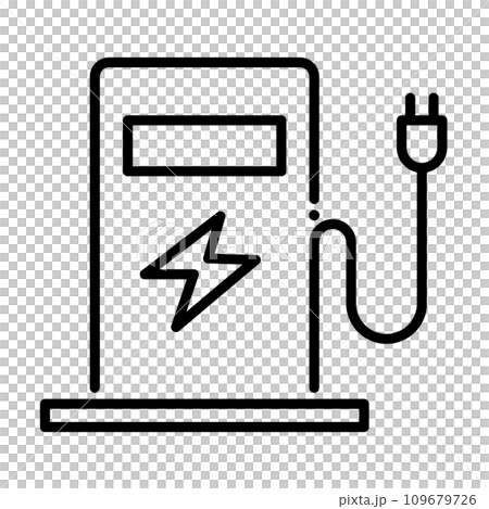 EV充電ステーションのアイコン。ベクター。 EV充電ステーションのアイコン。ベクター。 109679726