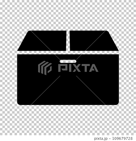 紙板箱輪廓圖示。向量。 109679728