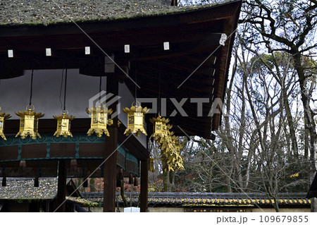 賀茂御祖神社（下鴨神社）の摂社　河合神社　拝殿 109679855
