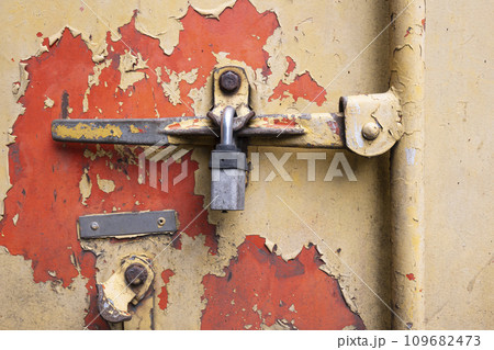 Closeup view of rusty metal 109682473