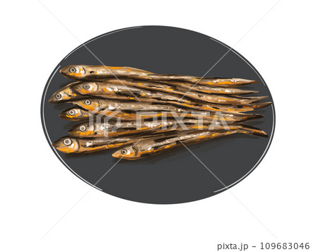 田作り ごまめ 田作 おせち 正月 お正月 謹賀新年 年賀状 縁起物 イラスト 年賀 皿 黒 漆 田作り ごまめ 田作 おせち 正月 お正月 謹賀新年 年賀状 縁起物 イラスト 年賀 皿 黒 漆 109683046