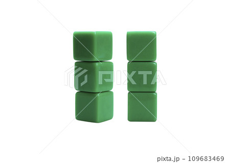 Closeup view of a stack of small cubes Closeup view of a stack of small cubes 109683469