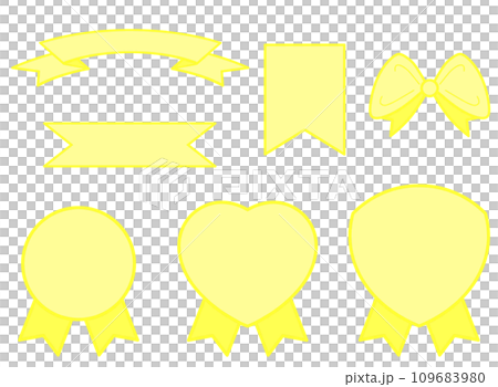 各種絲帶插畫【套裝】 109683980