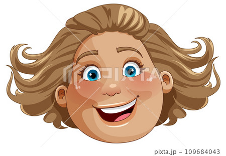 Middle age chubby woman face Middle age chubby woman face 109684043