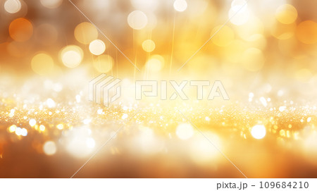 パーティクル背景　ゴールド 109684210
