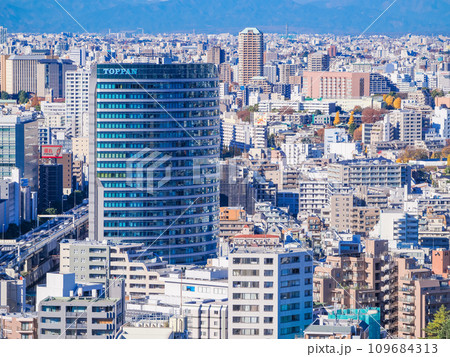 文京区役所展望室から眺める東京都市風景 文京区役所展望室から眺める東京都市風景 109684313