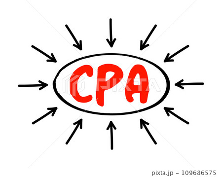 CPA Certified Public Accountant - Designation...のイラスト素材 [109686575] - PIXTA