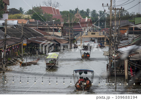 THAILAND AMPHAWA MAE KLONG RIVER THAILAND AMPHAWA MAE KLONG RIVER 109688194