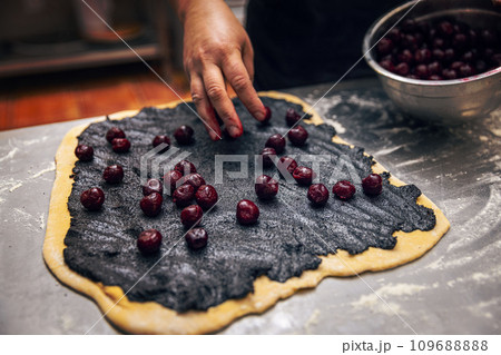 Preparition of homemade roll or babka 109688888