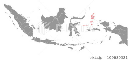 Central Sulawesi province map, administrative division of Indonesia. Vector illustration. Central Sulawesi province map, administrative division of Indonesia. Vector illustration. 109689321