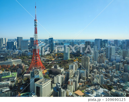東京・都市風景・東京タワー 東京・都市風景・東京タワー 109690125