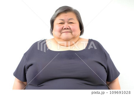 メタボを気にする恒例女性　AI生成 109691028