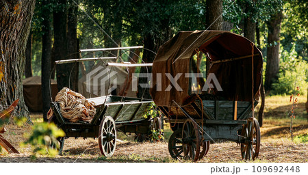 Historical Re-enactment. Russian Soviet World War Ii Peasant Car Historical Re-enactment. Russian Soviet World War Ii Peasant Car 109692448