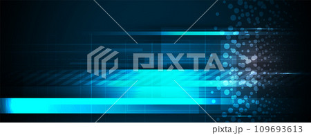 Quantum processing. Deep learning artificial intelligence. Future new technology for business or science presentation. Vector background Quantum processing. Deep learning artificial intelligence. Future new technology for business or science presentation. Vector background 109693613