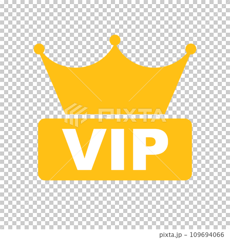 VIPと王冠のアイコン 黄色 109694066
