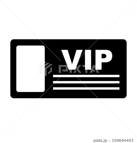 VIP専用チケット シルエット 109694403
