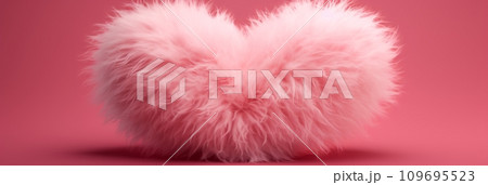 Soft fluffy red heart Soft fluffy red heart 109695523