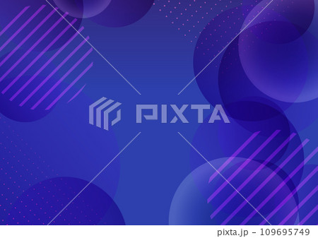 青のポップな円形イメージ背景 109695749