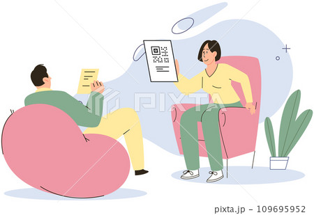 Cashless payment. Vector illustration. Touchless payment methods are especially useful in situations where hygiene is important Retailers are increasingly adopting contactless payment systems to cater 109695952