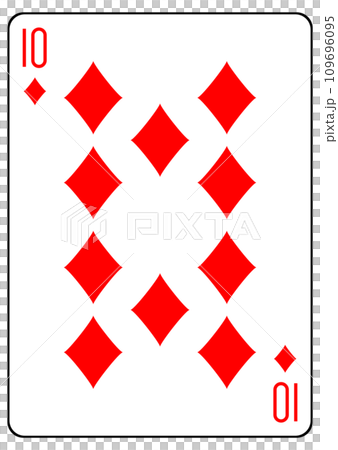 トランプ ダイヤの10のイラスト素材 [109696095] - PIXTA