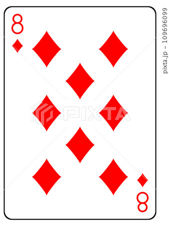 トランプ ダイヤの8のイラスト素材 [109696099] - PIXTA