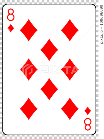 トランプ ダイヤの8のイラスト素材 [109696099] - PIXTA