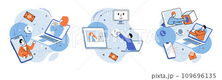 Business team vector illustration. The teams support and cooperation were crucial for project development Corporate business strategies guided organizations growth and success Professional occupations 109696135