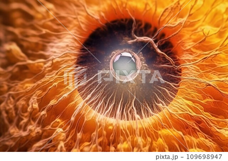 Detailed Macro of a Cataract Eye Condition. Generative AI 109698947