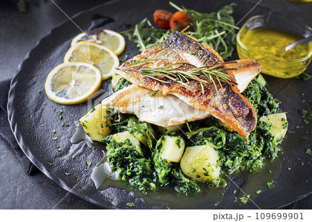 Fish dish fillet Fish dish fillet 109699901