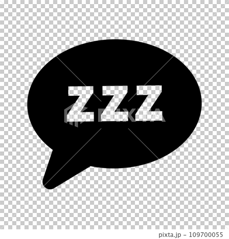 zzz sleep speech bubble silhouette zzz sleep speech bubble silhouette 109700055