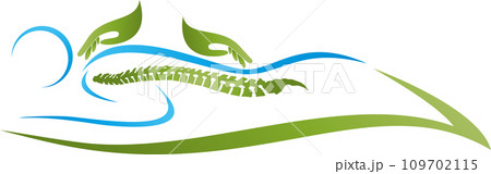 Person, human, hands, massage, orthopedics, chiropractor, logo 109702115