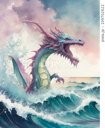 荒海と龍 荒海と龍 109702622