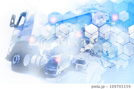 Abstract Design international shipment and highway.Image related to logistic and transport of goods. Abstract Design international shipment and highway.Image related to logistic and transport of goods. 109703159