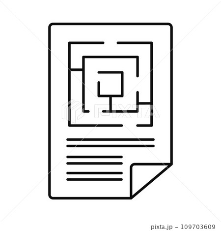 Labyrinth solution icon. Outline illustration of labyrinth solution vector icon for web design isolated on white background Labyrinth solution icon. Outline illustration of labyrinth solution vector icon for web design isolated on white background 109703609