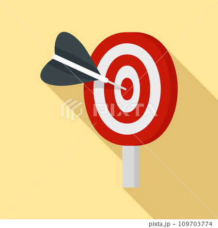 Target solution icon. Flat illustration of target solution vector icon for web design Target solution icon. Flat illustration of target solution vector icon for web design 109703774